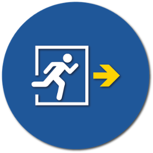 evacuation icon